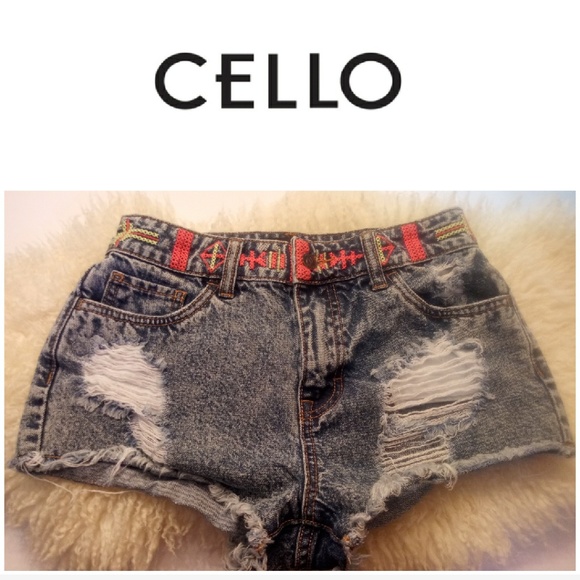 Pants - Cello Festival Shortie Jeans Super